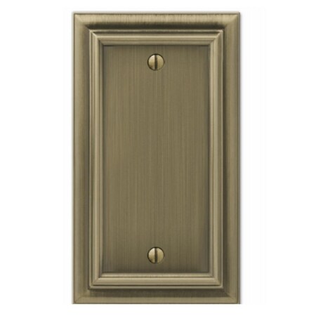 Minicomputerminiordenador Blank Cast Metal Continental Wallplate, Brushed Brass MI2484612
